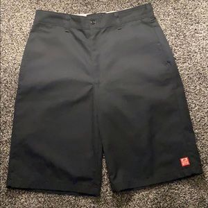 Vans, black “red-cap” shorts 32w